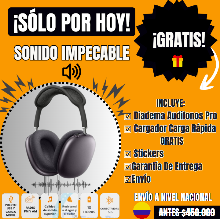 DIADEMA PRO™ Sonido Impecable